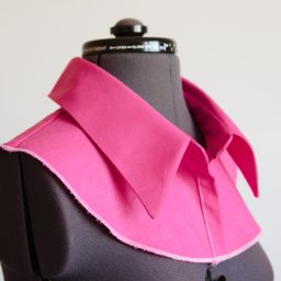 Обработка воротника на отрезной стойке