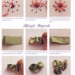 ​Основные стежки по вышивке лентами