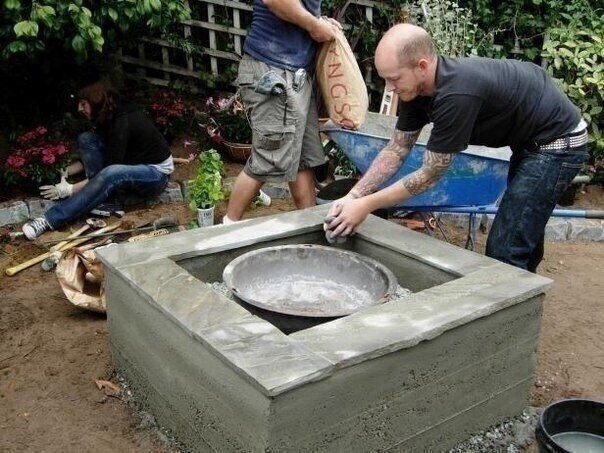 ​Садовый очаг своими руками