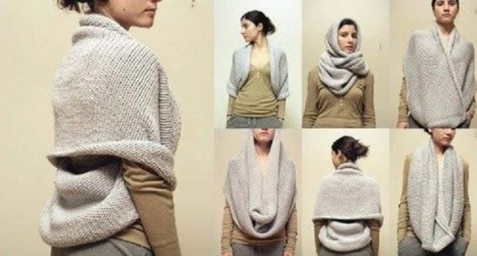 Вязаная кофта-трансформер: идеи
