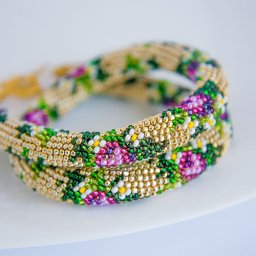 Вяжем бисерный жгут крючком