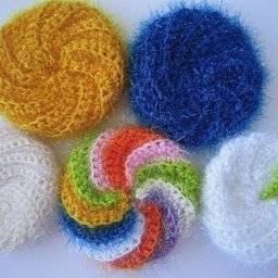 ​Вяжем мочалку для мытья посуды