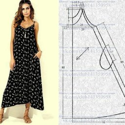 Выкройка платья-сарафана