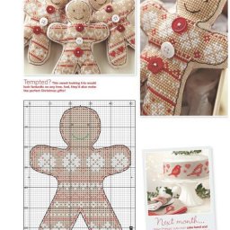 ​Вышиваем пряничных человечков