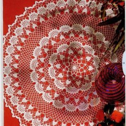 Шикарная вязаная салфетка