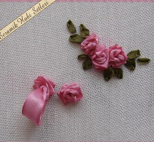 Мини-мастер-класс по вышивке объёмных розочек лентами