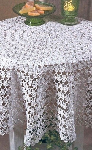 Кружевная скатерть крючком