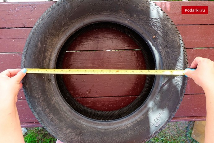 Мастерим столик из старой шины