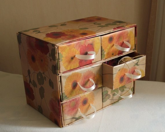 Милые комодики из старых упаковок