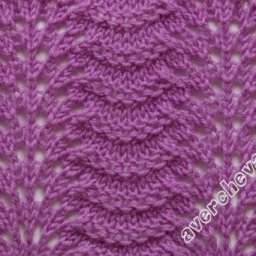 Очень красивый узор на спицах