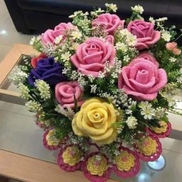 ​Вязаные цветы, которые никогда не завянут