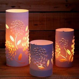 3D ночники-фонарики из бумаги