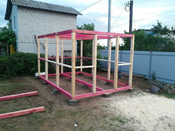 Беседка 4,5х3 на даче своими руками