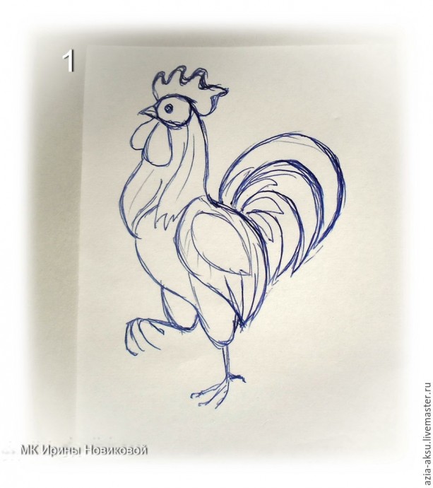 ​Брошь "Петушок"