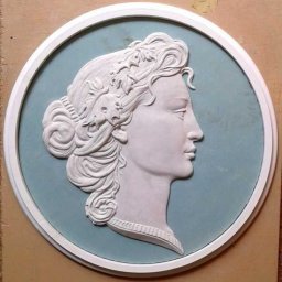 ​Делаем барельеф: женский профиль