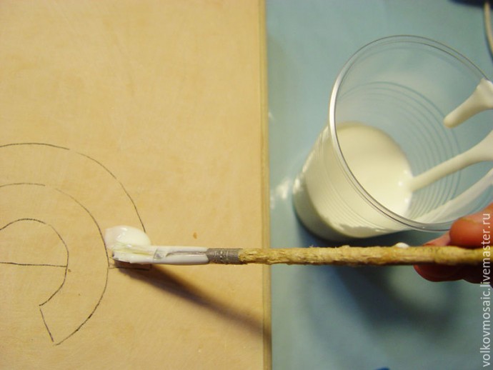 Шкатулка для документов в смешанной технике