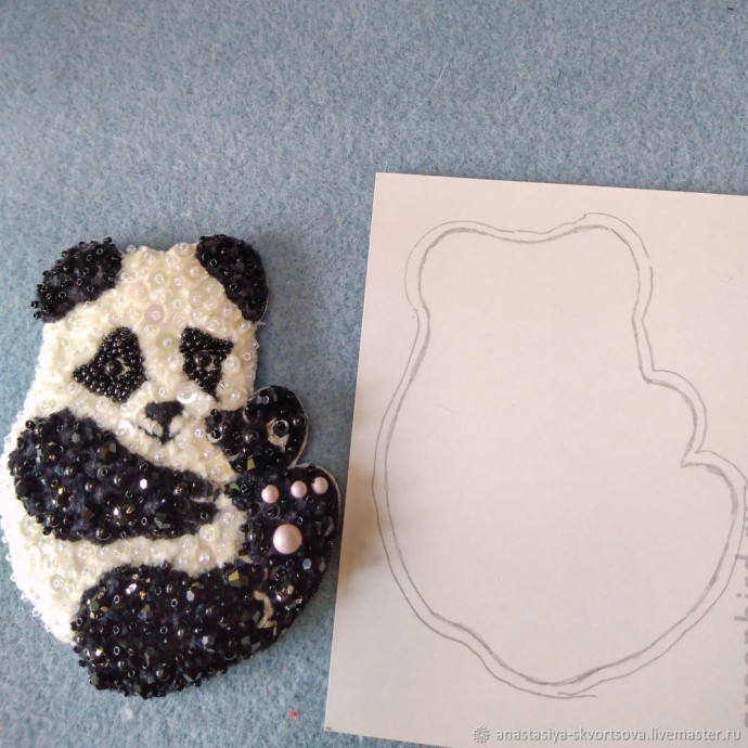 Брошь "Панда"