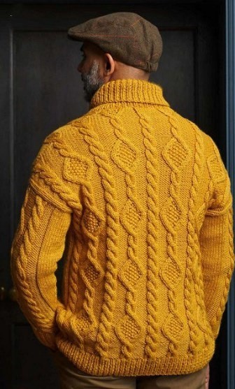 Тёплый мужской свитер