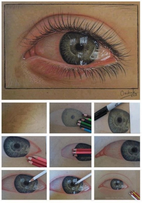 Учимся рисовать глаза