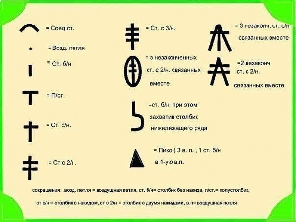 Варианты вязаных столбиков