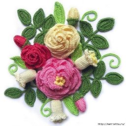 Восхитительные цветы крючком