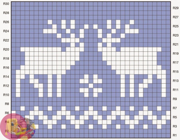 Жаккардовые узоры спицами со схемами