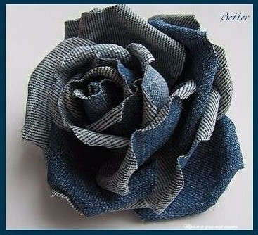 Роза из джинсовой ткани своими руками/Новый способ