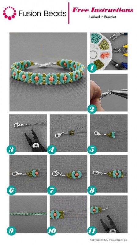 Колье и браслеты из бисера к новому году