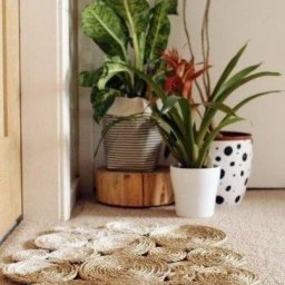 ​Коврик из рулончиков шпагата