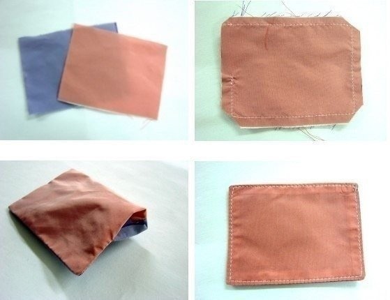 Бабочка из ткани в технике оригами