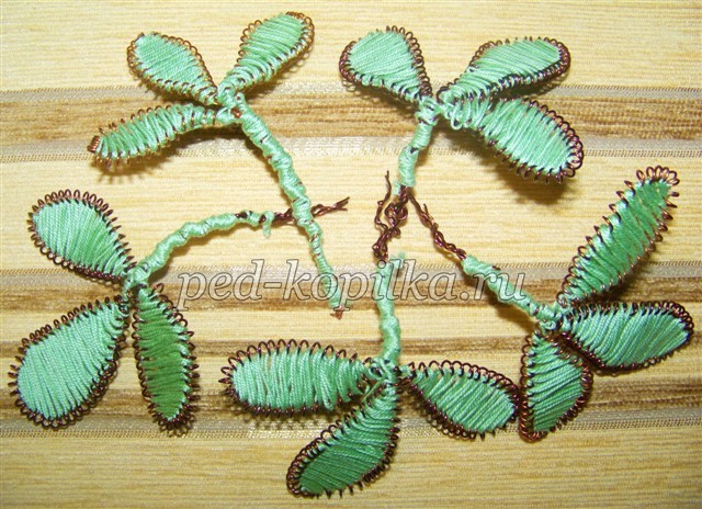 Цветы в технике ганутель: мастер-класс