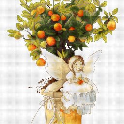 ​Вышивка с ангелом