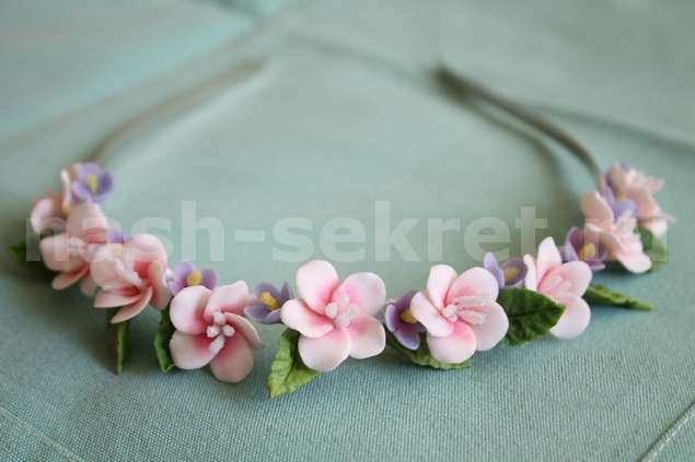 Ободок из полимерной глины