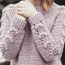 Ажурный узор с выпуклыми шишечками