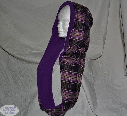 Шарф-хомут с капюшоном