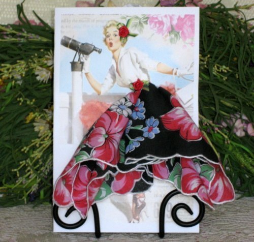 Авторские открытки, с использованием платочков Авторские открытки, с использованием платочков