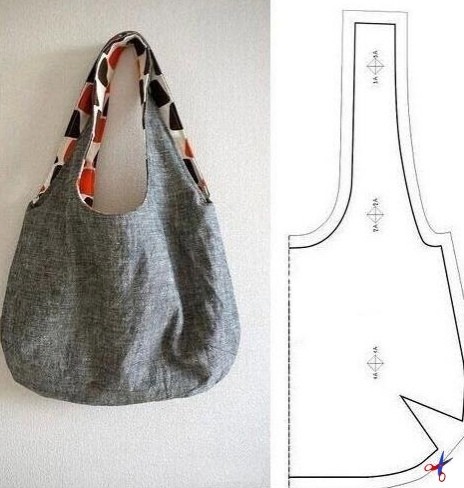 Удобные сумки из старых джинсов