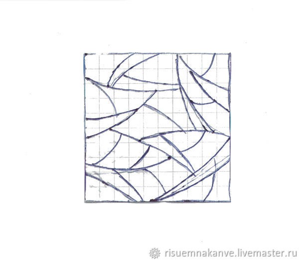 Колье с вышитым гладью кулоном