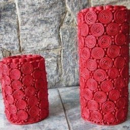 ​Декоративная картонная ваза для искусственных цветов