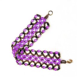 ​Широкий браслет из бисера