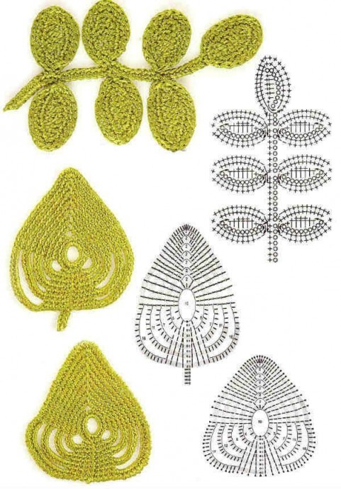 ​Листики крючком