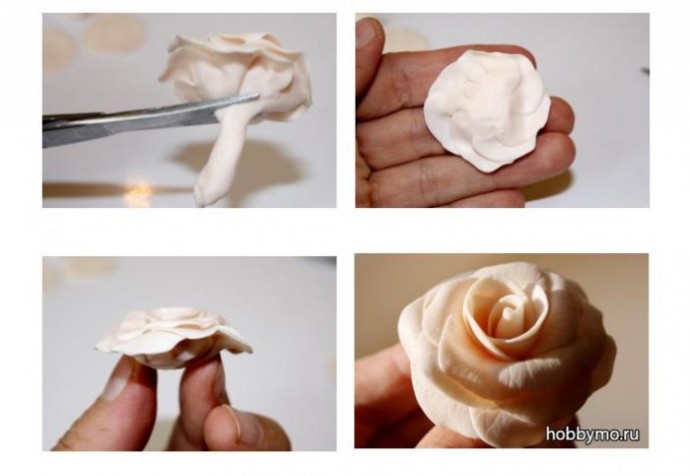 Восхитительная роза из полимерной глины: мастер-класс