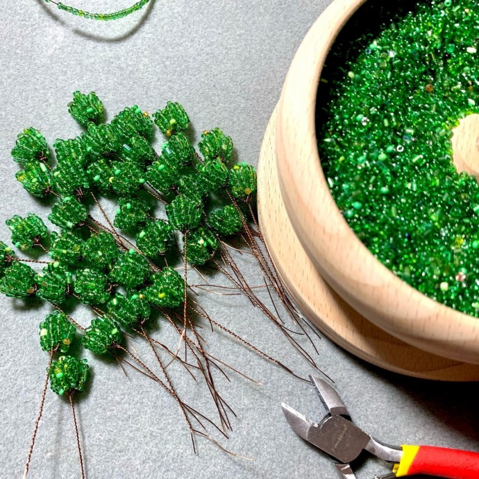 ​Бонсай из бисера