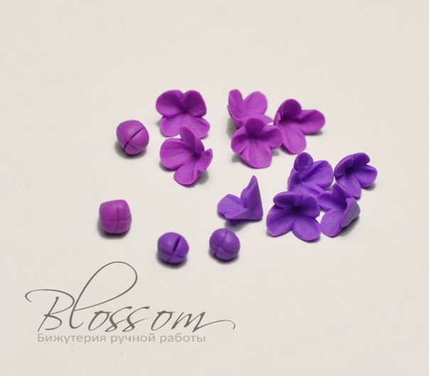 Цветочное кольцо из полимерной глины