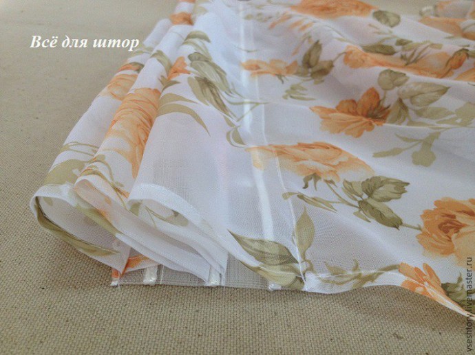 Как красиво оформить верх гардин своими руками