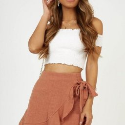 Коротенькие юбочки с запахом