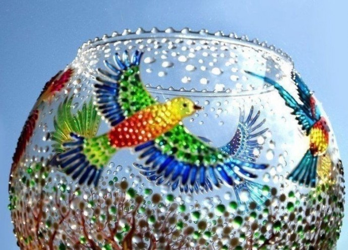 Подсвечники с витражной росписью: идеи для вдохновенного творчества