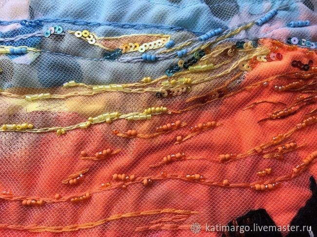 Рисуем копию картины Клода Моне в технике арт-текстиль