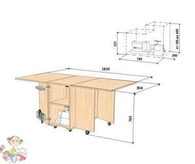 Удобное складное рабочее место