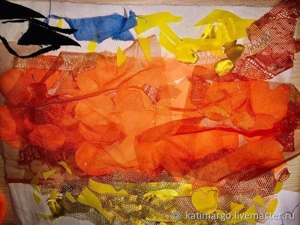 Рисуем копию картины Клода Моне в технике арт-текстиль